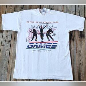 vintage 90's Franciscan Health Care Games New York, New York  T-shirt